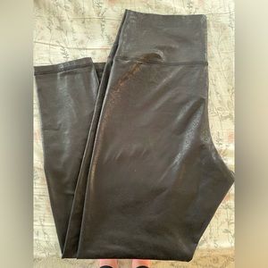 Aerie faux leather crossover legging